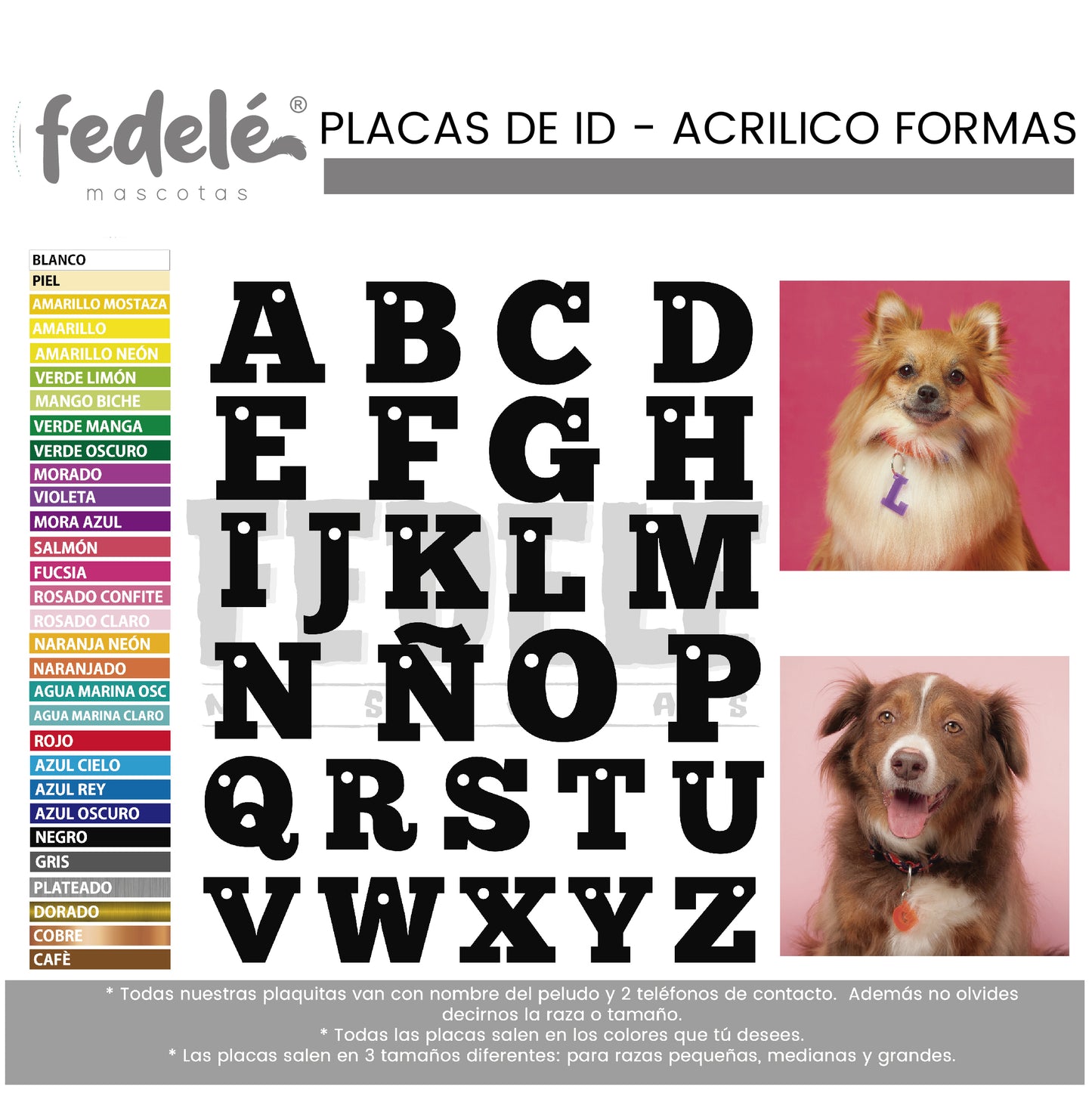 PLACAS ACRILICO LETRAS