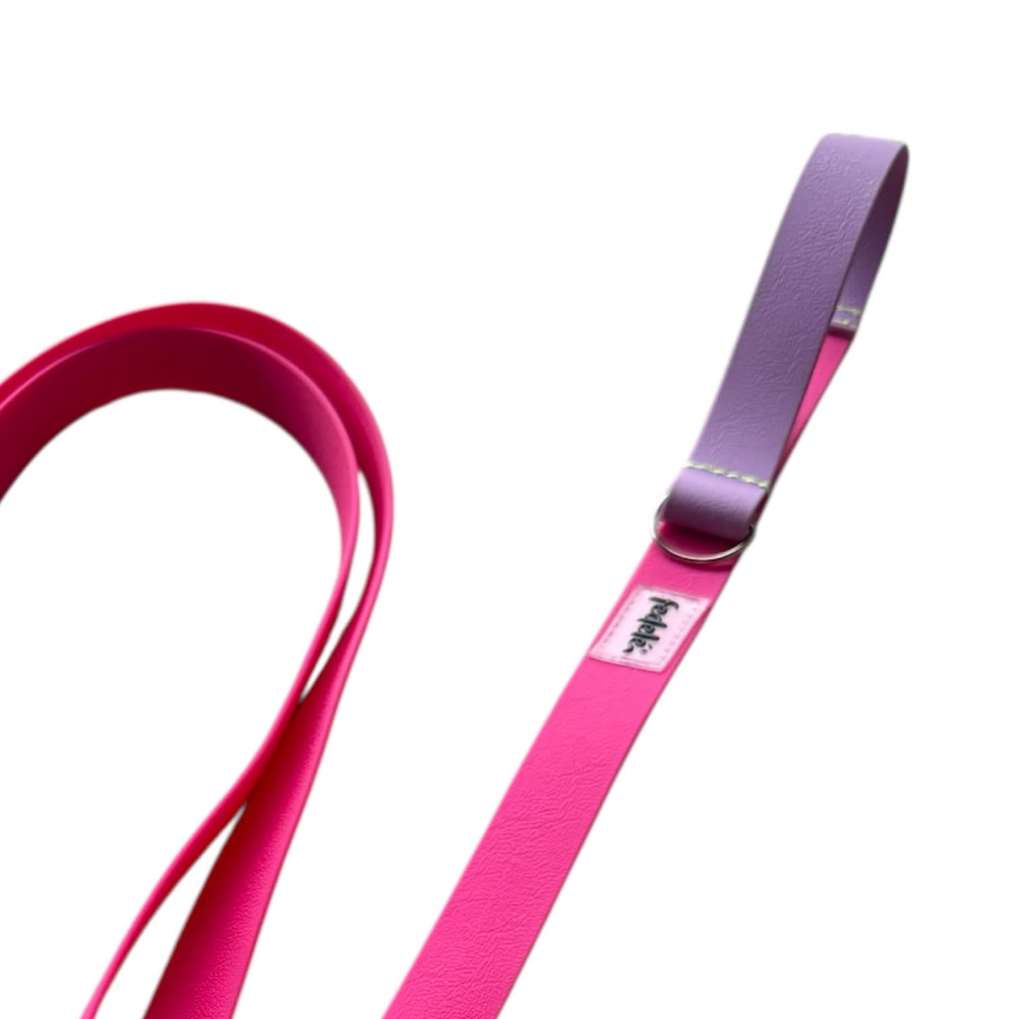 CORREA DOBLE FUCSIA PARA 2 MASCOTAS