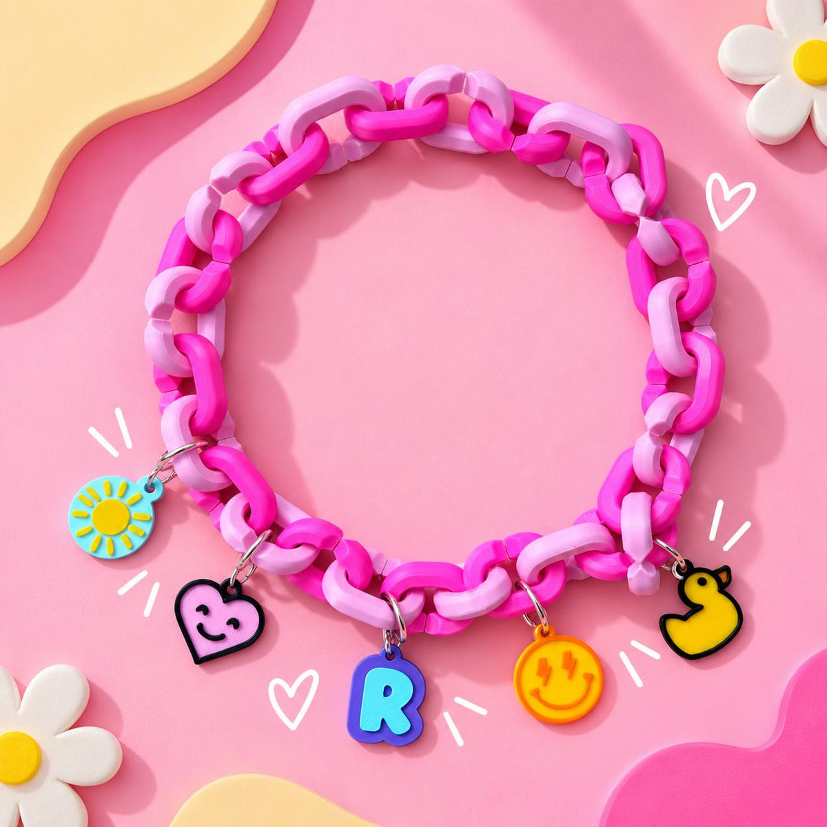 Collar de Eslabones + Charms Personalizables
