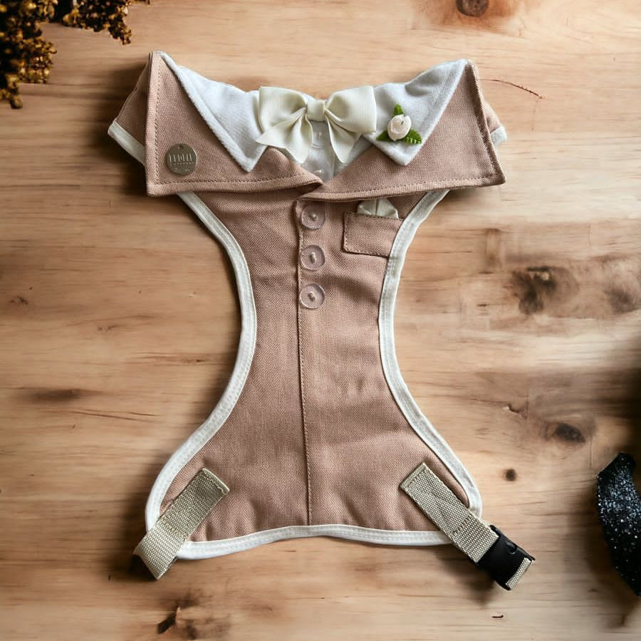 PECHERA ELEGANTE BODA BEIGE