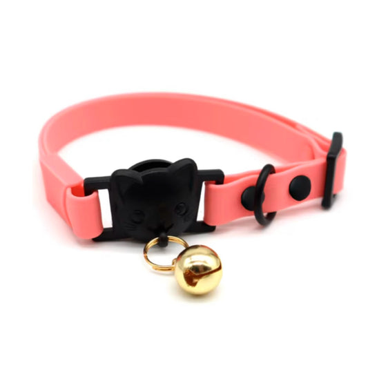 COLLAR ROSA NEGRO GATO