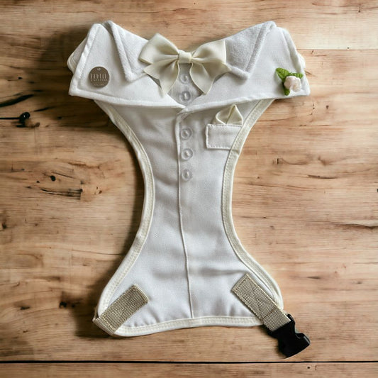 PECHERA ELEGANTE BODA MARFIL