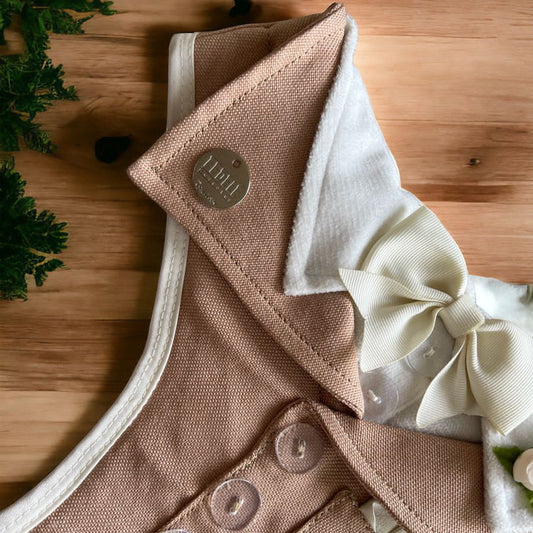 PECHERA ELEGANTE BODA BEIGE
