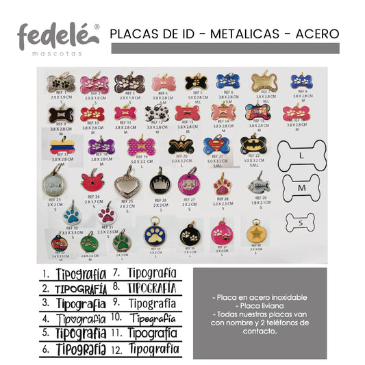 PLACAS ACERO LUJO