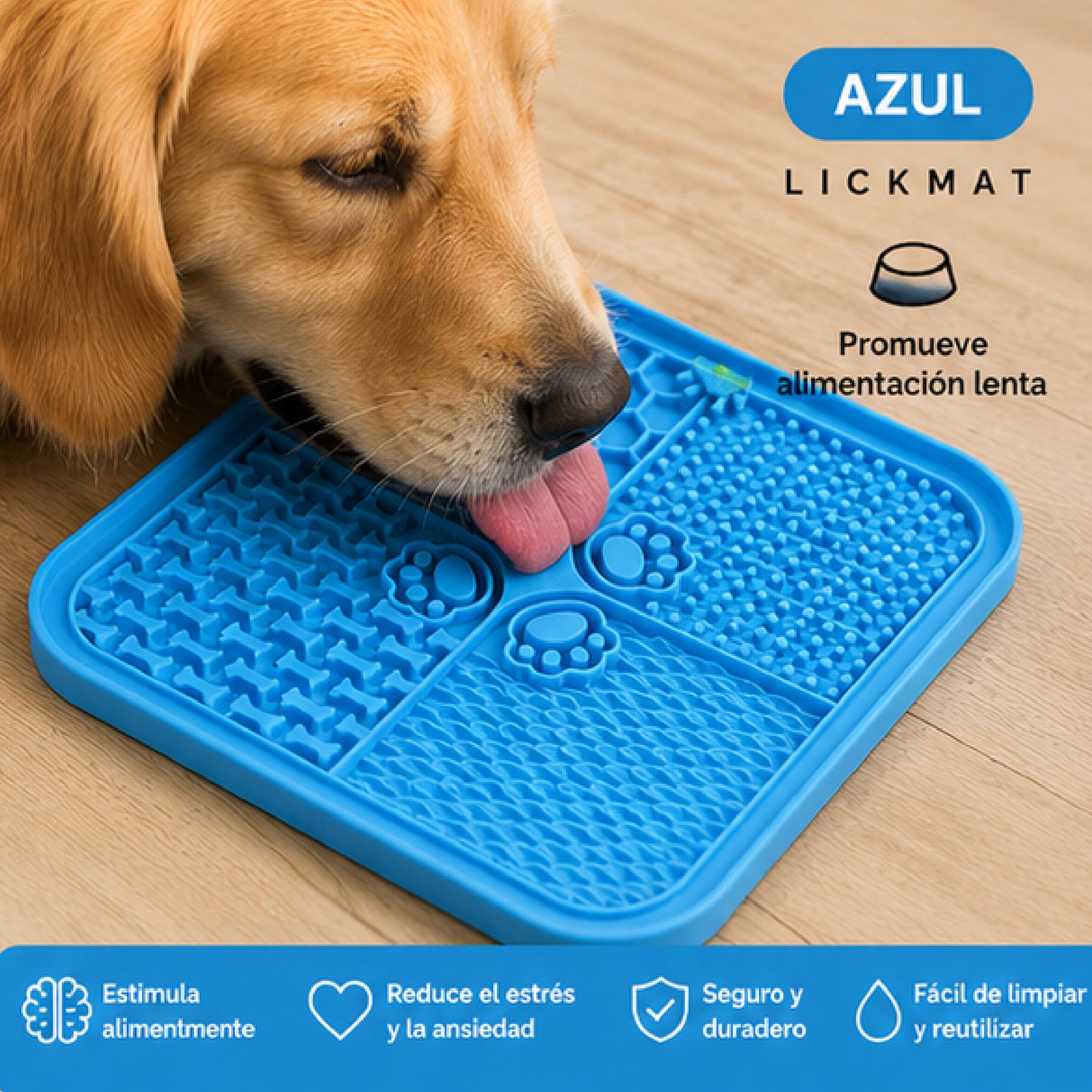 LICKMAT - TAPETE DE SILICONA INTERACTIVO