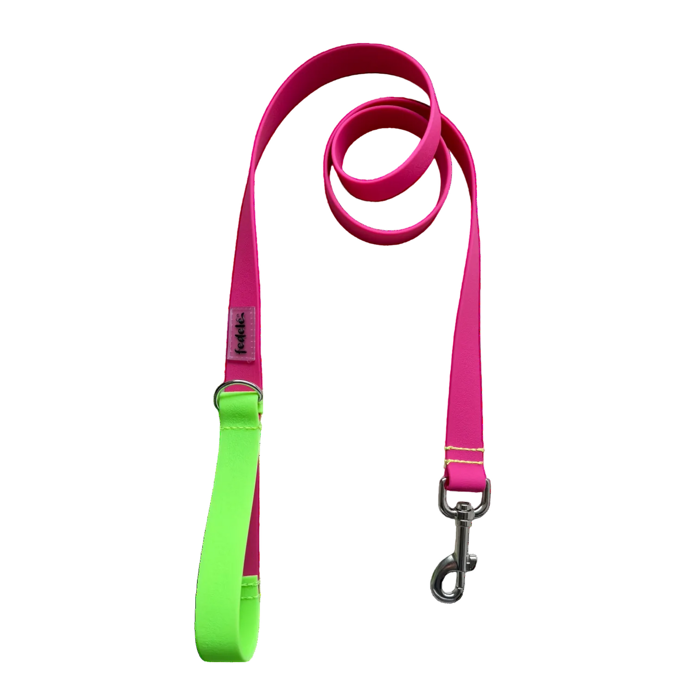 CORREA PAW PROOF FUCSIA VERDE LIMON