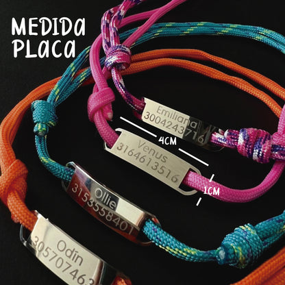 PORTA PLACA ID PARA MASCOTAS PERSONALIZABLE