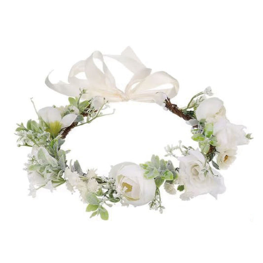 CORONA FLORAL ELEGANTE BODA
