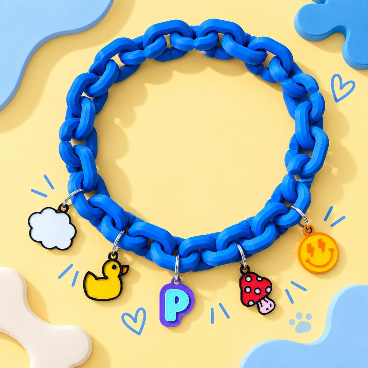 Collar de Eslabones + Charms Personalizables