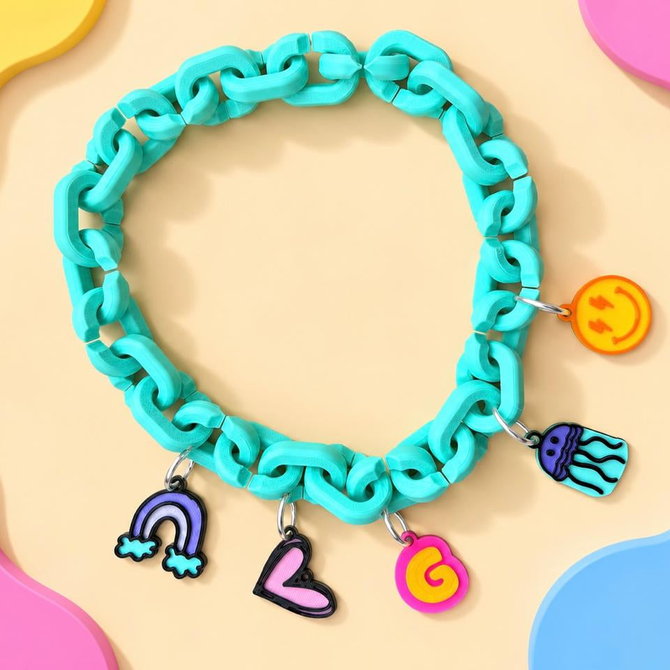 Collar de Eslabones + Charms Personalizables