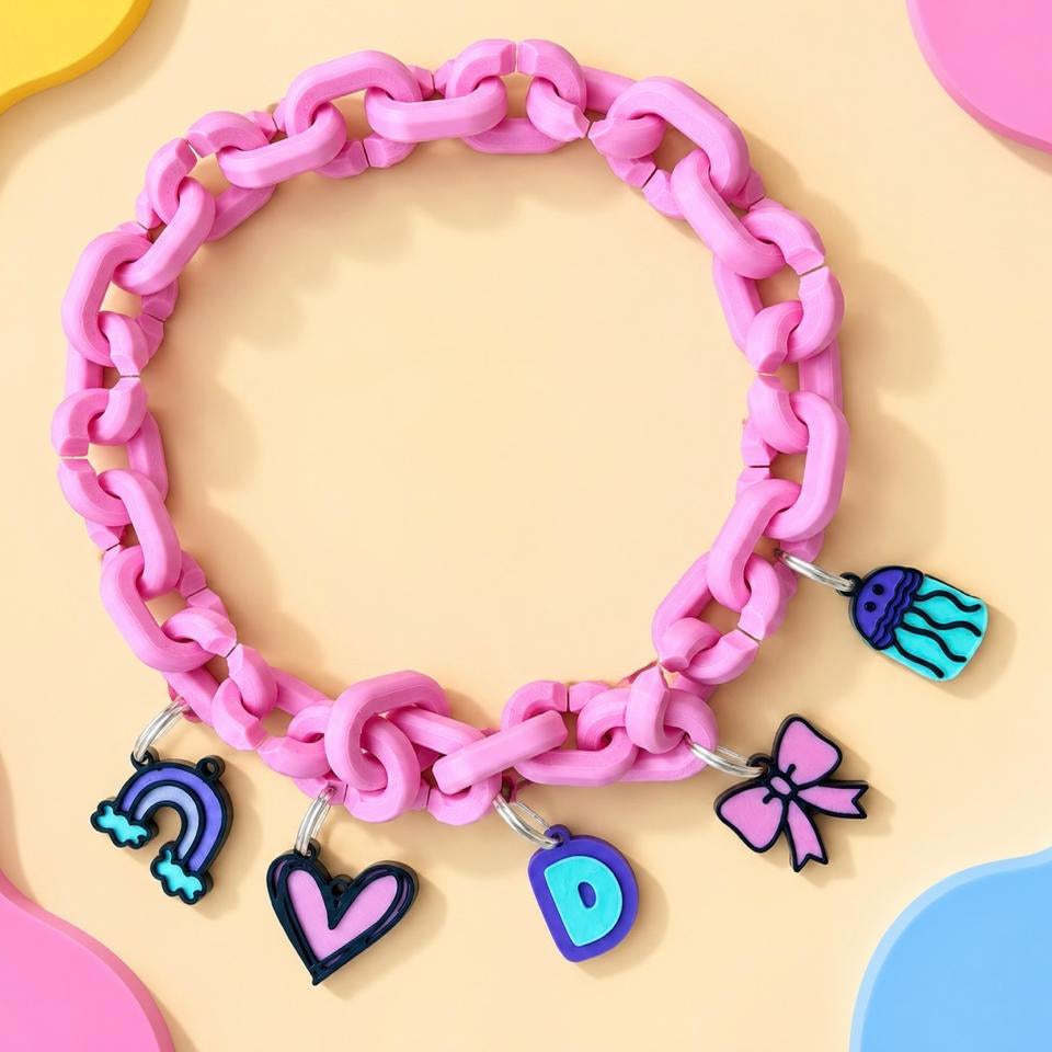 Collar de Eslabones + Charms Personalizables