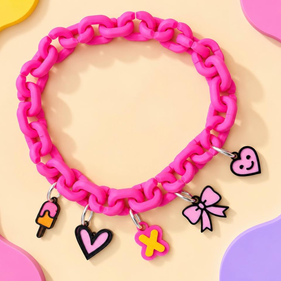 Collar de Eslabones + Charms Personalizables