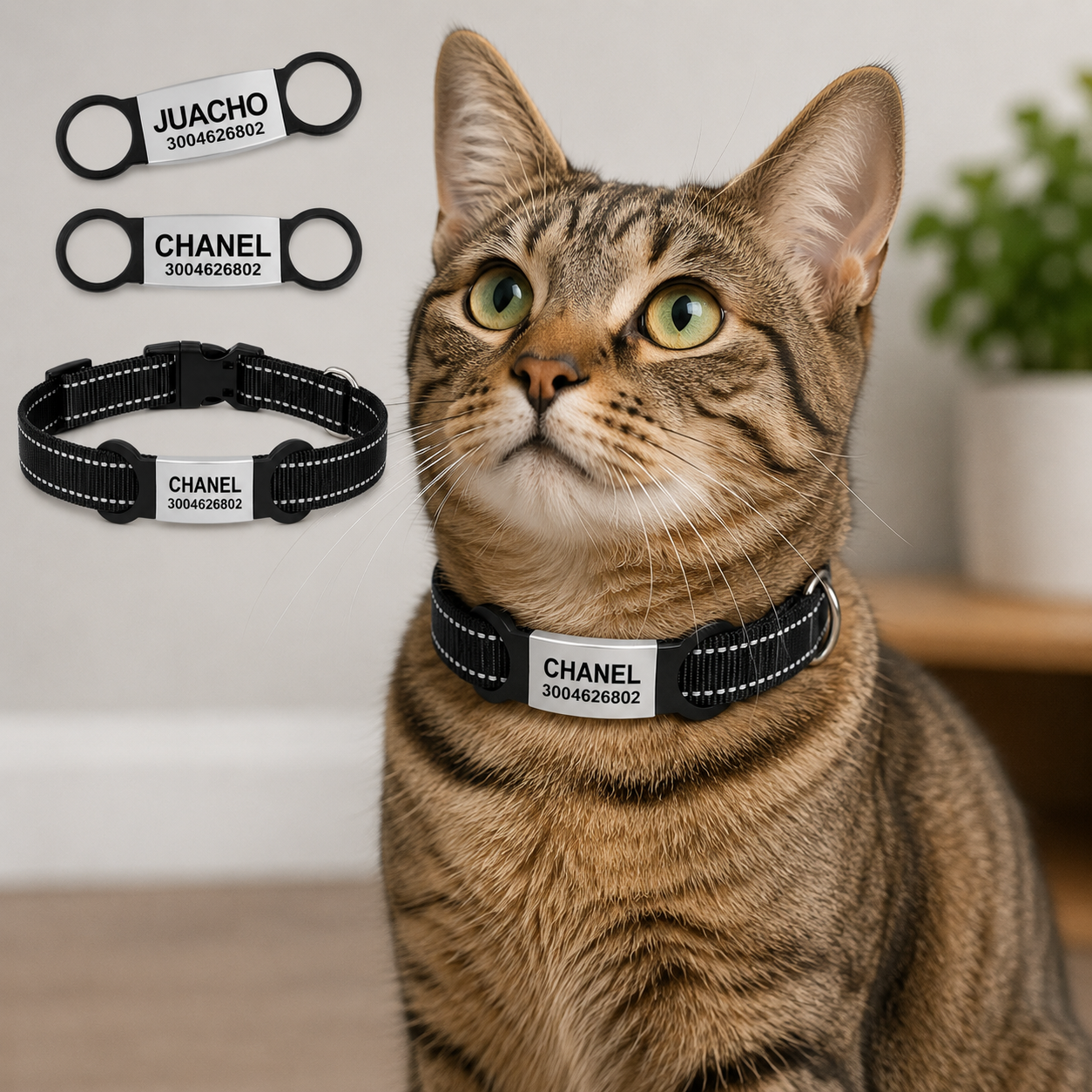 PLACA ID EN ALUMINIO PARA COLLARES DE MASCOTAS