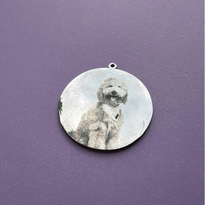 PLACA ID FOTO PERSONALIZADA PARA MASCOTA