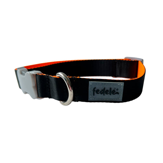 COLLAR BASIC CLASSIC NEGRO - NARANJA