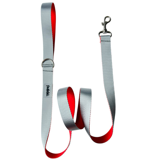 CORREA BASIC CLASSIC GRIS - ROJO