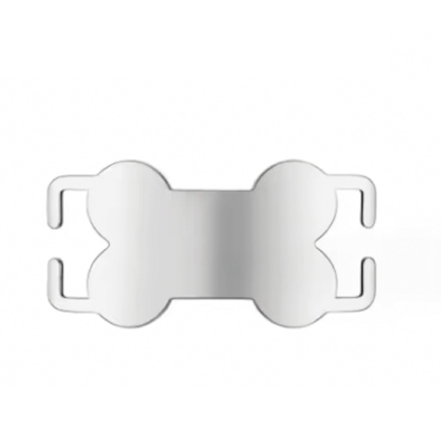 PLACA ACERO HUESO PARA COLLAR