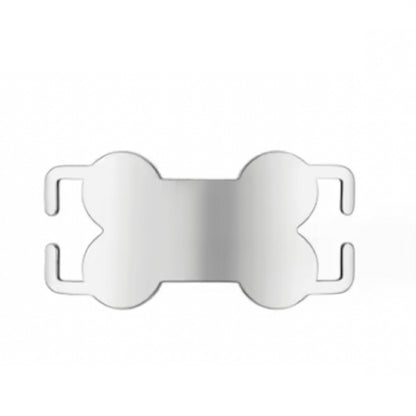 PLACA ACERO HUESO PARA COLLAR